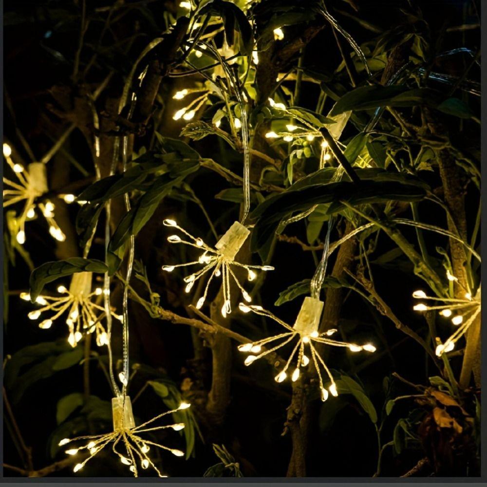 8 Lighting Modes LED Starburst Chain String Lights USB/Solar Fairy Light  Christmas