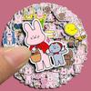 Pink Rabbit & Brown Bear Animal Pattern Large Journal & Phone Case Stickers - 100 Sheets