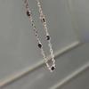 Blue Bubble Diamond Korean Bracelet - Elegant Women's Layered Hand Jewelry