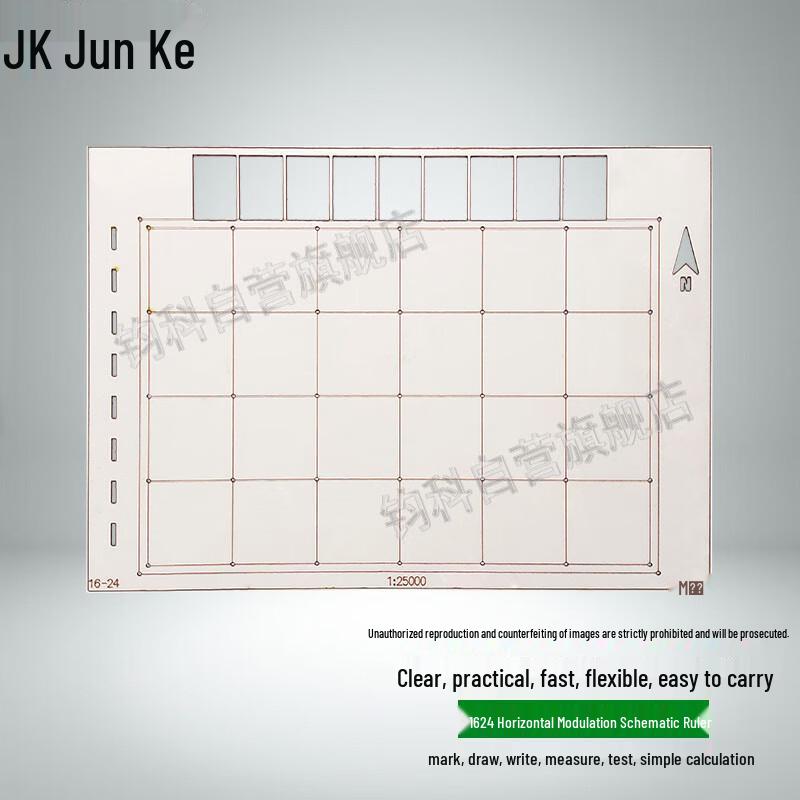 Junkes 1624 Topographic Map Scale Drafting Ruler