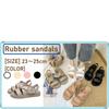 Lightweight Sandals with Rubber Suitable for Rain or Shine 1/2plus Women's Straps, (Beige, 23-Point, 5-Centenaire)