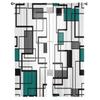 Abstract Geometry Aqua Duck Green Sheer Voile Window Curtains Tulle Curtains Living Room Balcony Decoration Drapes