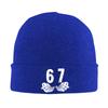 67 Meme Hand Funny Gen Alpha Slang Humor Knitted Hat Vintage Caps Unisex Adult Outdoor Beanie Hats Autumn Elastic Bonnet Hats