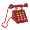 Wooden Telephone Decor High Simulation Educational Cute Decorative Phone Model Desktop Decoration for Home Office Cafe