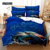 Underwater Water World Bedding Set Duvet Cover Set 3D Bedding Digital Printing Bed Linen Queen Size Bedding Set Fashion Design