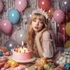 Queen Crown Rhinestone Birthday Headband - Alloy Bride Party Tiara Hair Accessory
