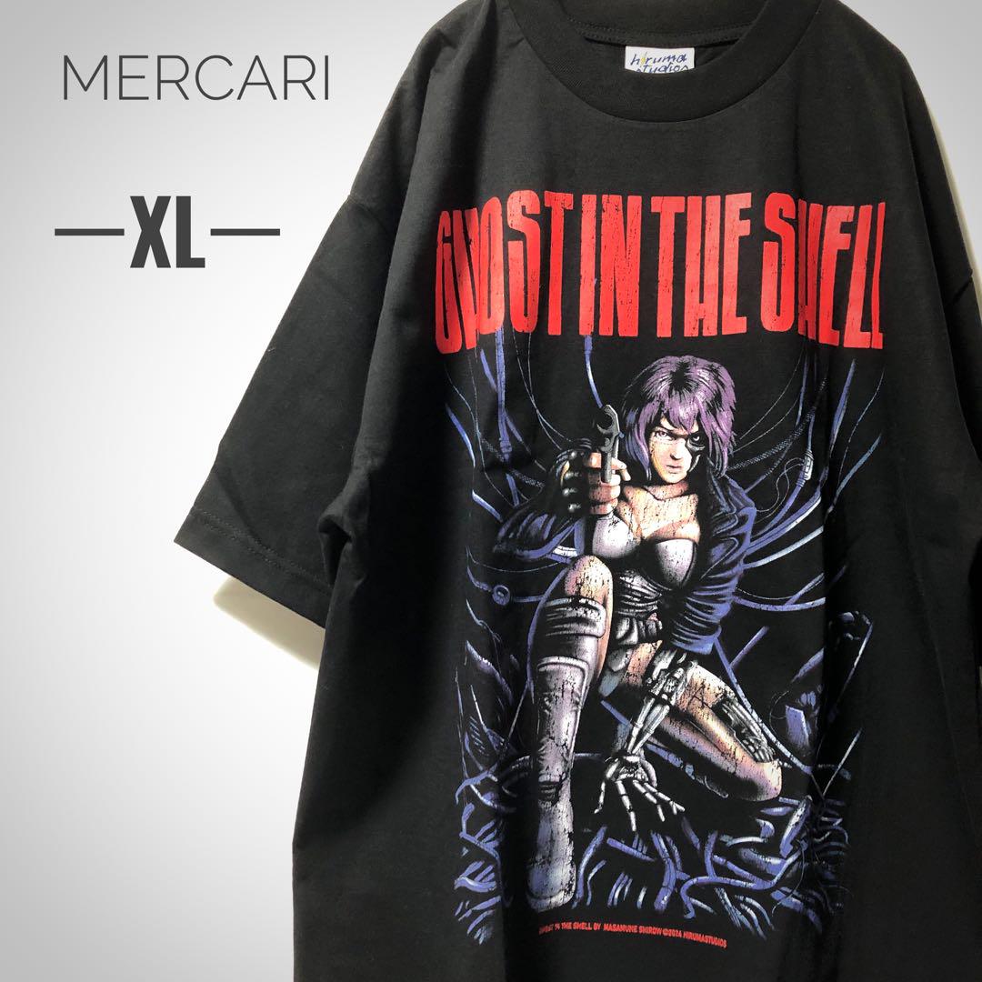 

[Б/У] Винтажная футболка из аниме-фильма «Призрак в доспехах» (GITS) с изображением Сиро Масамунэ, редкая, размер XL