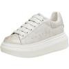 TATA Cream Bubble Platform Casual Sneakers