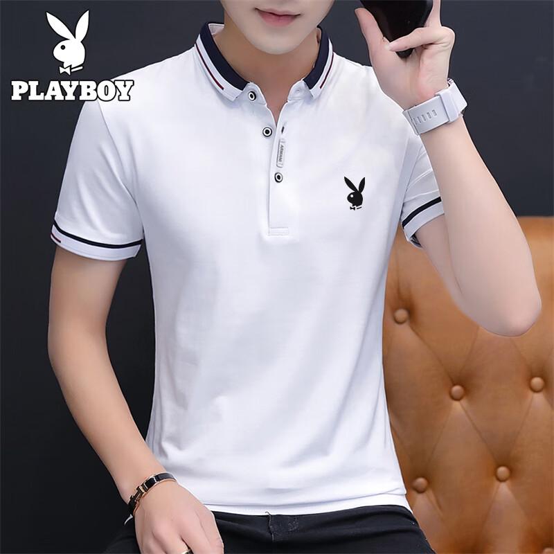PLAYBOY Men's Summer Cotton Polo Shirt
