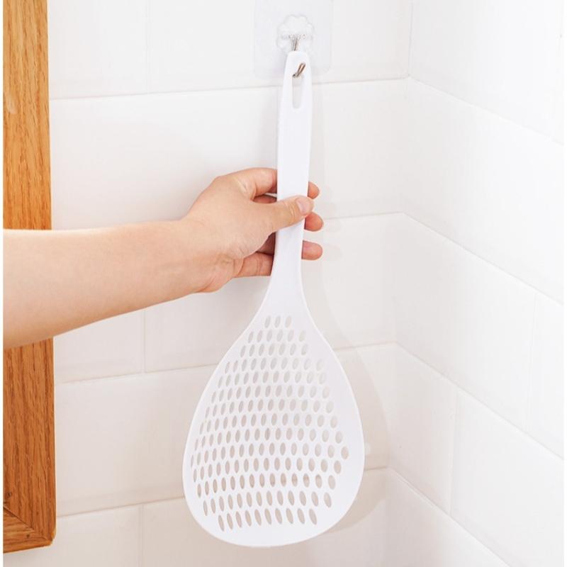 1PC Kitchen long-handled colander filtered dumpling spoon hotpot drain spoon household high temperature thickened colander