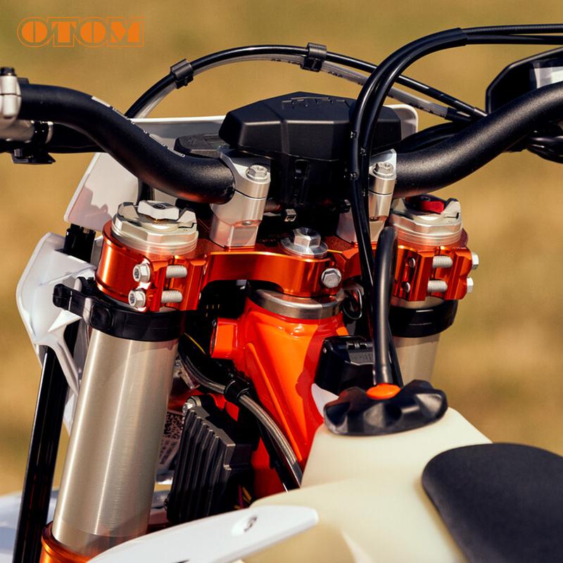 OTOM Motorcycle Headlight Mask Rubber Head Light Bracket Fixing Strips For KTM EXC XCW HUSQVARNA FE TE TX GASGAS ECF 125 250 450