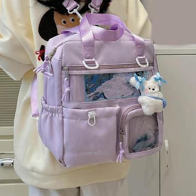 Ita Bag Multipurpose Backpack Crossbody Bag Messenger Shoulder Bags for Anime Display Transparent School Bag Daypack