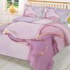 Marble Gradient Pink Duvet Cover With Pillow Case Custom 3pcs Bedding Set Quilt Cover Double Bed Home Textile
