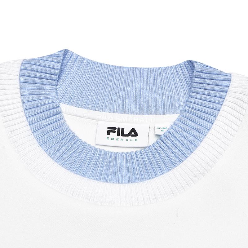New FILA Knitwear Women's Cloud White F11W444206FWT