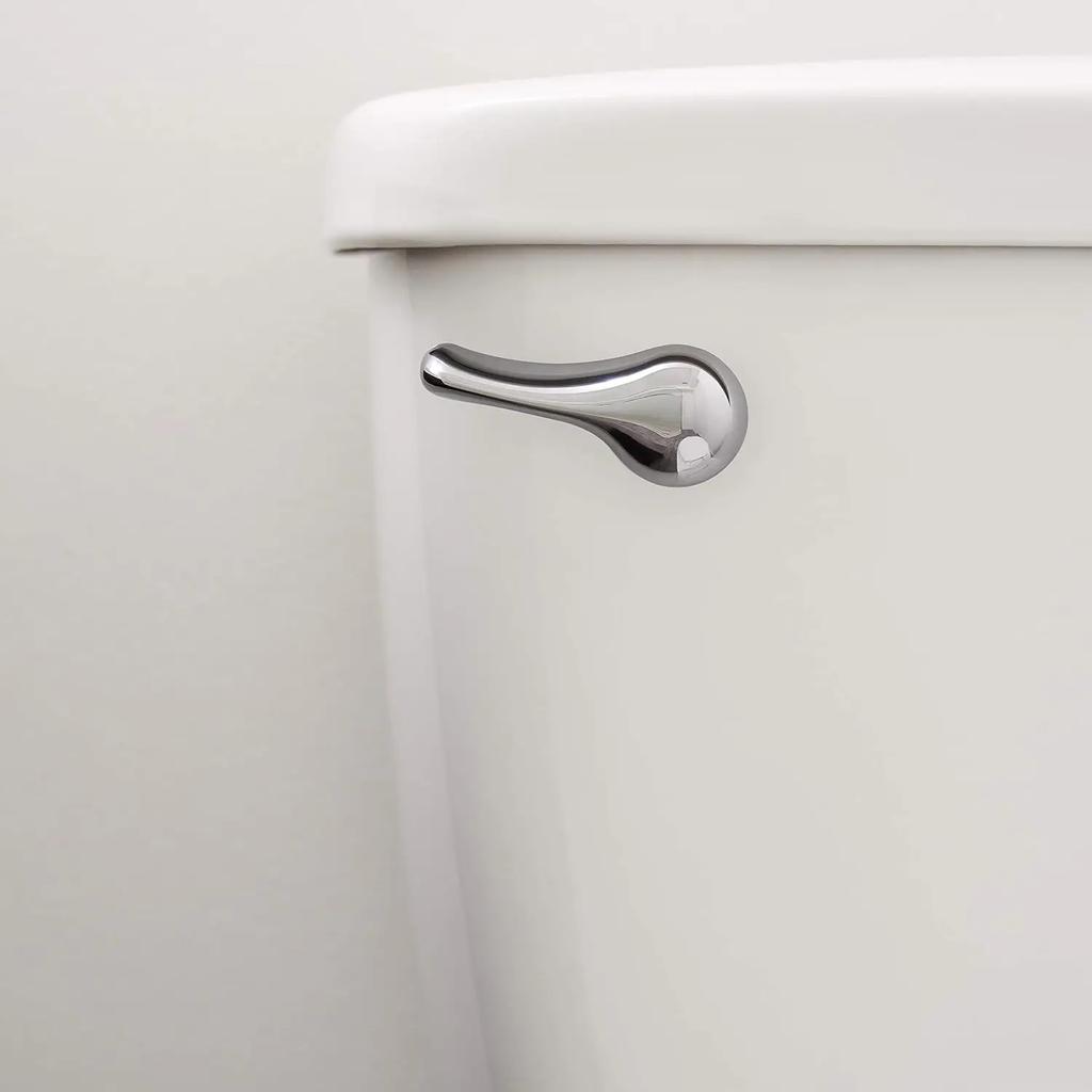 Maniglia di ricambio per cassetta WC, universale, montaggio frontale, leva di scarico per cassetta WC con catenella in acciaio inossidabile, metallo