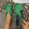 Mode Mode Lässige Flache Sandalen für Damen 2025 Sommer Neu Flach Damen Überkreuz Weiches Leder Elastisches Band Römische Strandschuhe Übergröße 43