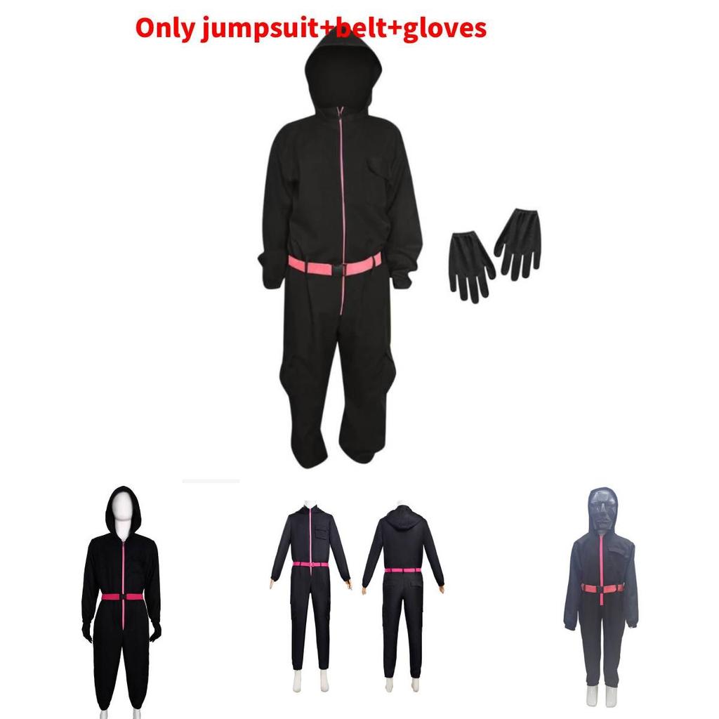 Squid Game Beliebter Film Halloween Kostüm für Kinder mit Baumwollmischgewebe Cosplay Anzug