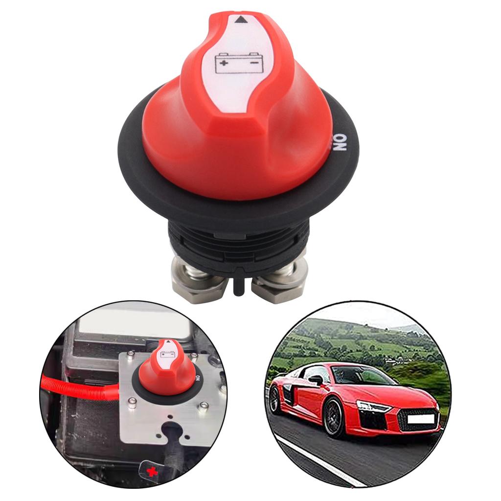 Battery Switch 12-48V Waterproof Heavy Duty Battery Power Master Switch Disconnect Isolator for Car Vehicle RVs