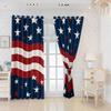 Maßgeschneiderte Verdunklungsvorhänge mit digitalem Druck der amerikanischen Flagge - Polyester, Doppelpaneel, Sonnenschutz