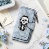 Gothic Skeleton Leather Wallet for Women Portable Multi Slot Card Holder Fashion Long Purse