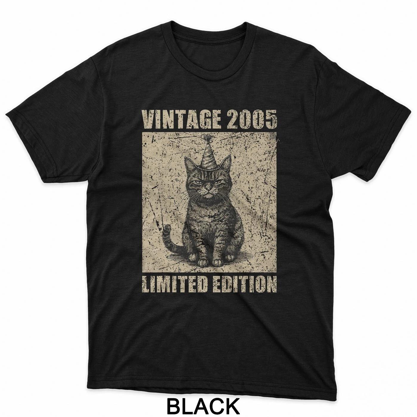 Винтажная кошка 2005 года Смешная футболка на 20-летие Ограниченный выпуск 2XL