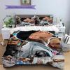Chris Brown Pattern Bedding Home Decoration Birthday Gift (1 * duvet cover + 2 * pillowcase, without core)