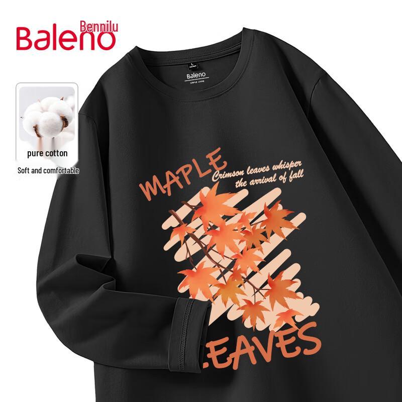 Baleno Унисекс Хлопковая футболка с длинным рукавом, тяжелая L