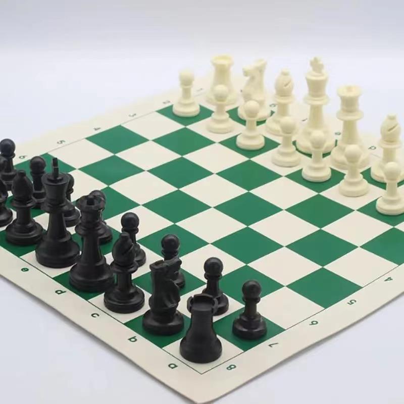 Outdoor Travel Portable Chess Set Barrel Folding Chessboard Plastic Chess Pieces Family Board Games Kids Chess Set