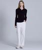 BASIC HOUSE Women'S Collared Long-Sleeve Sweater Navy Lykt7203