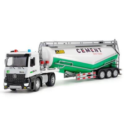 1/18 Extended Version Alloy Powder Transport Vehicle Model Toy Metal Diecast Truck Waterable and Detachable Body Toys