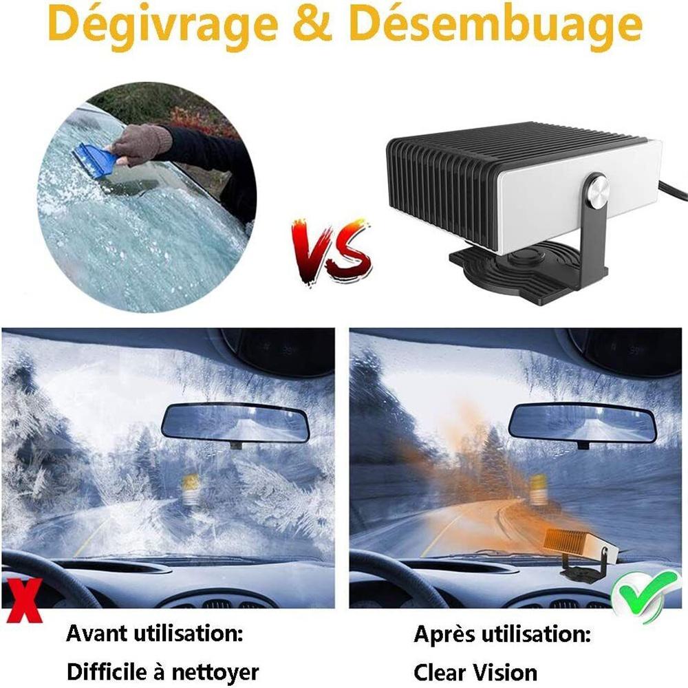 12/24V 150W Car Heater Potable Auto Heater Defroster Electric Fan High Power Dryer Heating Cooling Windscreen Defogging Defrost