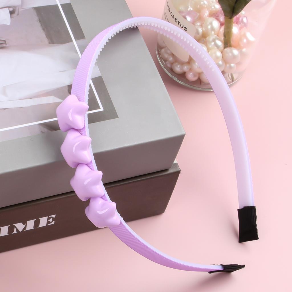 1 Stück Süße Mädchen Stern Stirnbänder Bonbonfarbe Sternförmige Haarreifen Zähne Stirnband Kinder Kinder Party Schule Haar Accessoires