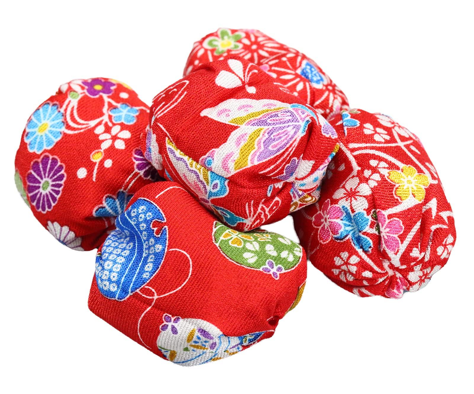 

Set of 12 traditional beanbag toys commercial Japanese-made (for use)