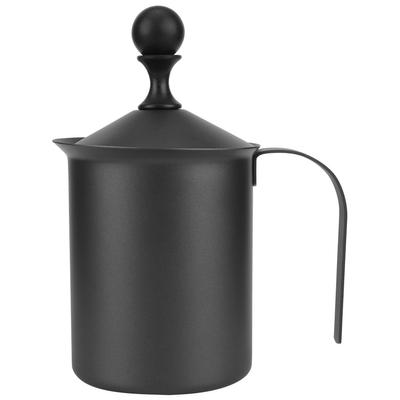 Japanese Style Stainless Steel Manual Milk Frother Double Mesh Coffee Foamer Creamer400cc