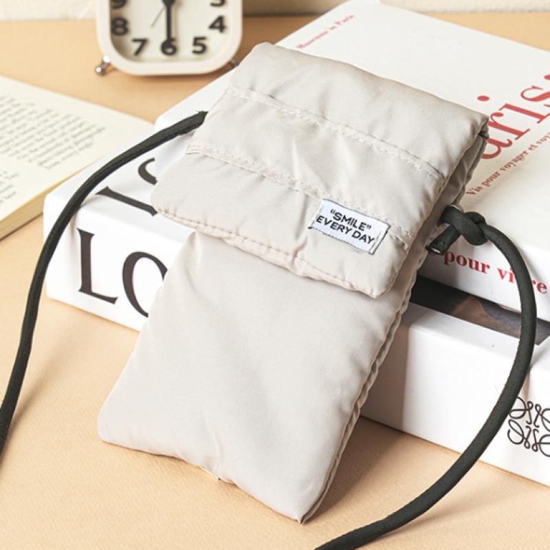 Daiso Volume Padded Mini Crossbody Bag Grey