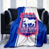 Town Football Club Crest Printed Throws Blanket Soft Flannel Blankets for Couch Bed Gifts for Men Women Picnic blanket Christmas gifts
