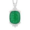 Huamei Jewelry Pendant Necklace Rectangular Design High-End Sense Female Goods