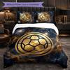 Colombia Football Pattern 3 Pieces Bedding Set Soft Microfiber Duvet Cover with Pillow Cases for Bedroom