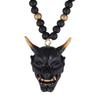 1Pc Hannya Helmet Car Accessories Charm Rear View Mirror Samurai Auto Ornament Japanese Oni Hanging Pendant
