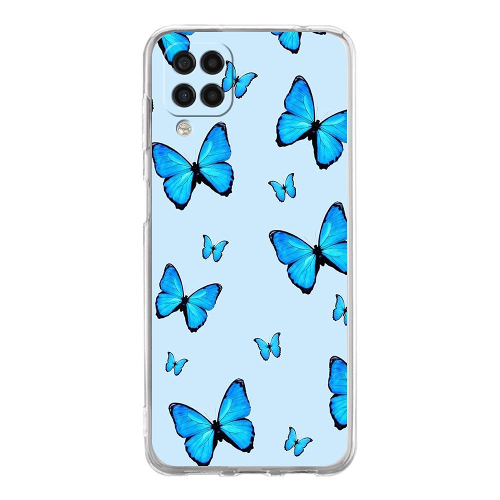Clear Phone Case for Samsung Galaxy A13 A51 A71 A21S A12 A11 A31 A52 A41 A23 A53 A73 A32 5G A03S Soft Silicone Cover Butterfly