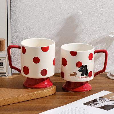 Taza de Cerámica de Gallo Linda de Dibujos Animados Taza de Té de Oficina Taza de Café Taza de Agua para Pareja Regalo para Chica