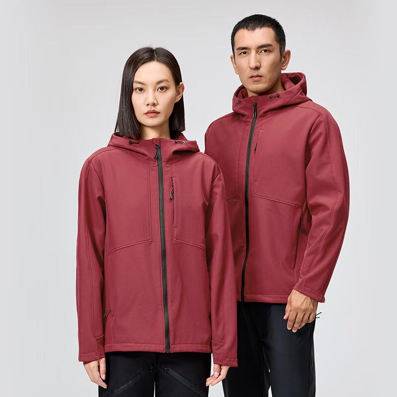 Luomen Unisex Warm Fleece-Lined Softshell Jacket LMTSLD30 L