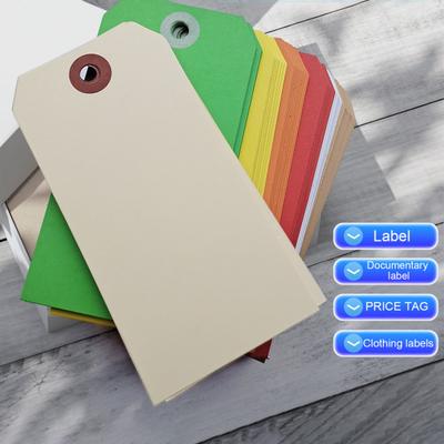 100Pcs Blanks Shipping Tags with Wire Hang Tags Food Clothing Wine Labels for Labeling Inventory Crafts