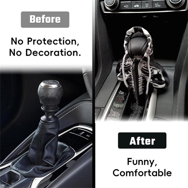 Gear Shifter Cover, Universal Shifter Knob Cover, Funny Sweater Hoodie for Gearshift, Car Shifter Stick Protectors