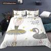 Cartoon Bedding Set For Kids Children Crib Danceing Girl Duvet Cover Set & Pillowcase Edredones Niños Princess Quilt Cover