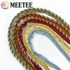 2/5/12M Meetee 6mm Two-color Lace Rope Trim Decorative Strap Webbing Cord for Sofa Curtain Sewing Handmade Material Accessories
