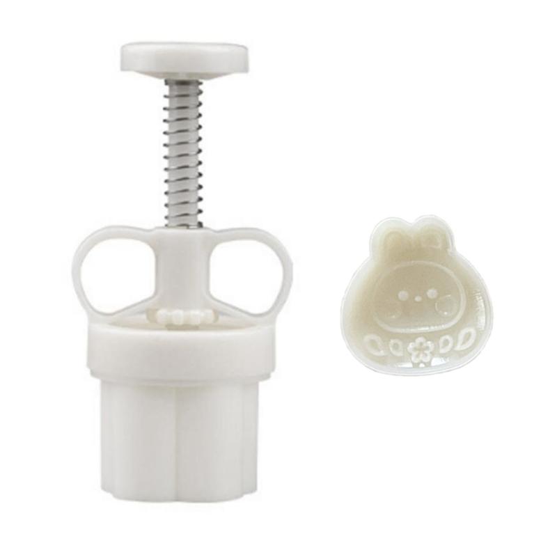 

20g Bunny Shaped Mooncake Stamp Mooncake Moulds Baking Accessories Kitchen Gadget Plastic Material for New Year Festival