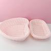 Love Heart Shape Basket Desktop Sweet Color Basket Photo Props For Home Storage Decoration Basket Nordic Storage Fruit Basket