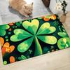 Open, four-leaf clover pattern soft, warm and non-slip floor mat
