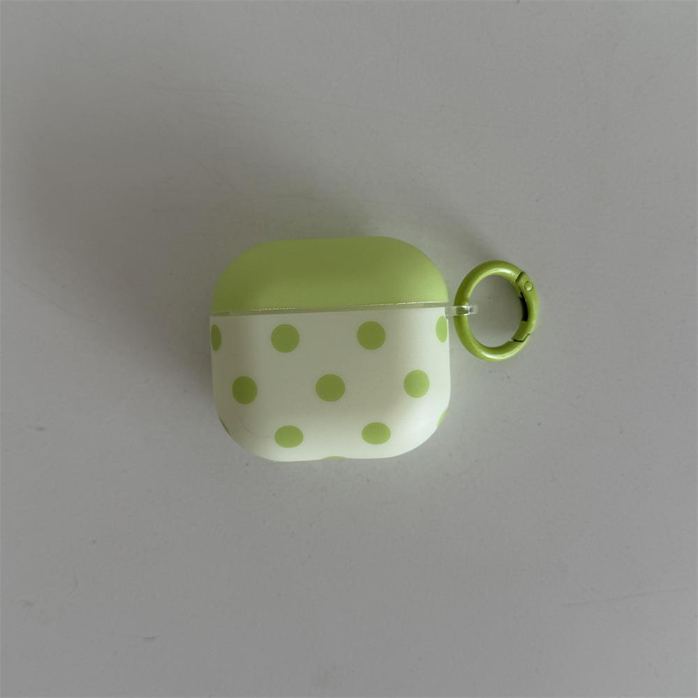 Macaron contrasting color polka dot earphone cover for Apple AirPods 1 /1 generation niche creative shell PRO1/PRO1